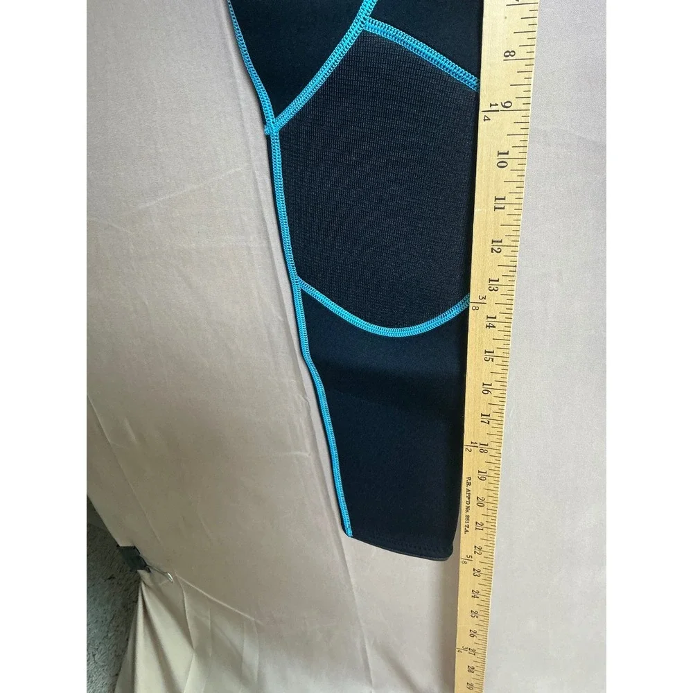 OMGear Wetsuit Kids Size 14 Black Blue Excellent 3mm Neoprene Full Body Suit
